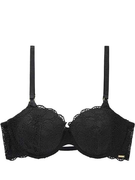 Dkny Other - DKNY Black Lace Balconette Bra with Adjustable Straps